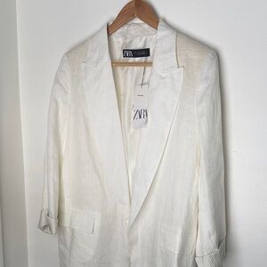 *NEW* ZARA Linen Blazer